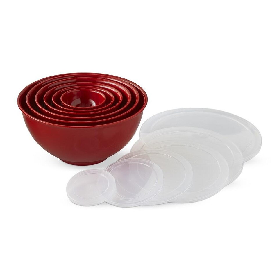 Melamine Mixing Bowls with Lid, Set of 6, Red Williams Sonoma AU